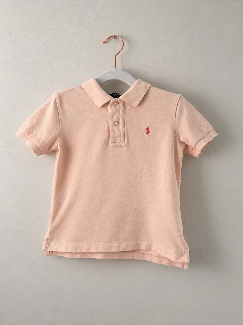 Ralph Lauren Pink Pony Girls Pink Polo Shirt 3T